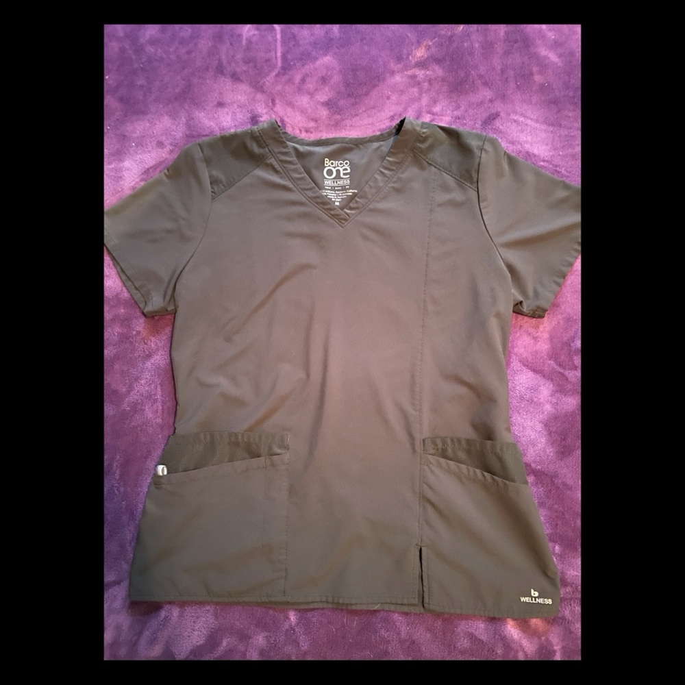 Barco One Black Scrub Top